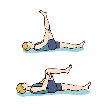 How to do Hamstring stretch exercise for knee pain