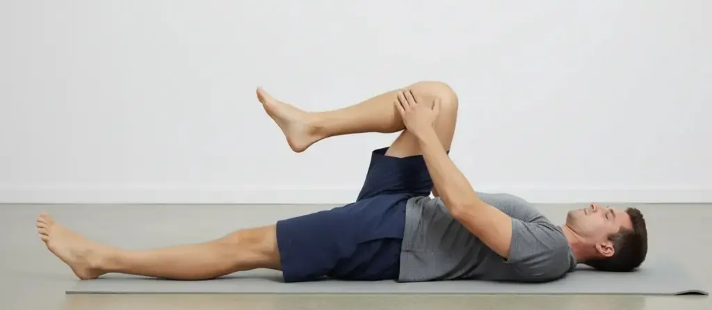 knee to chest stretch for lower back pain