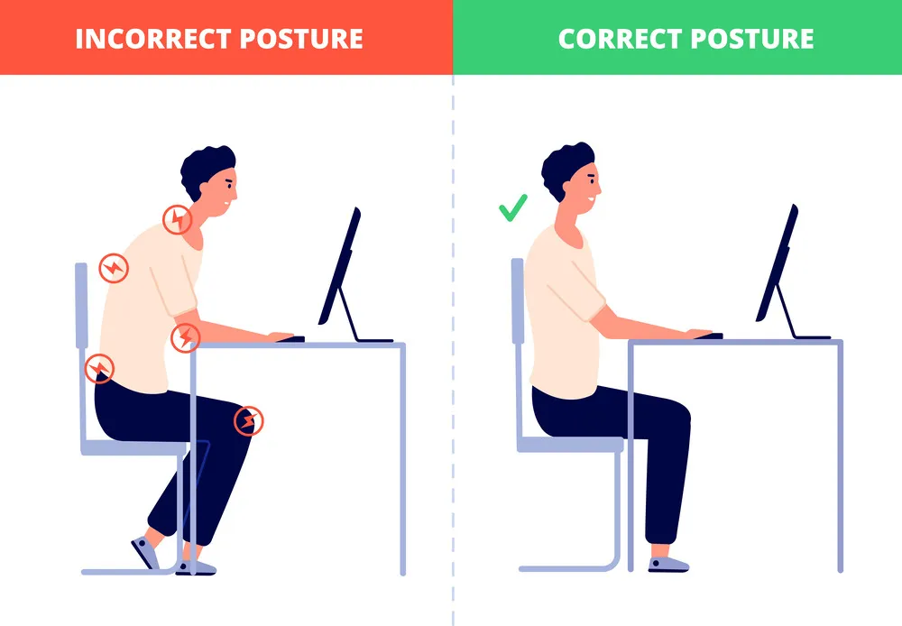 proper sitting posture