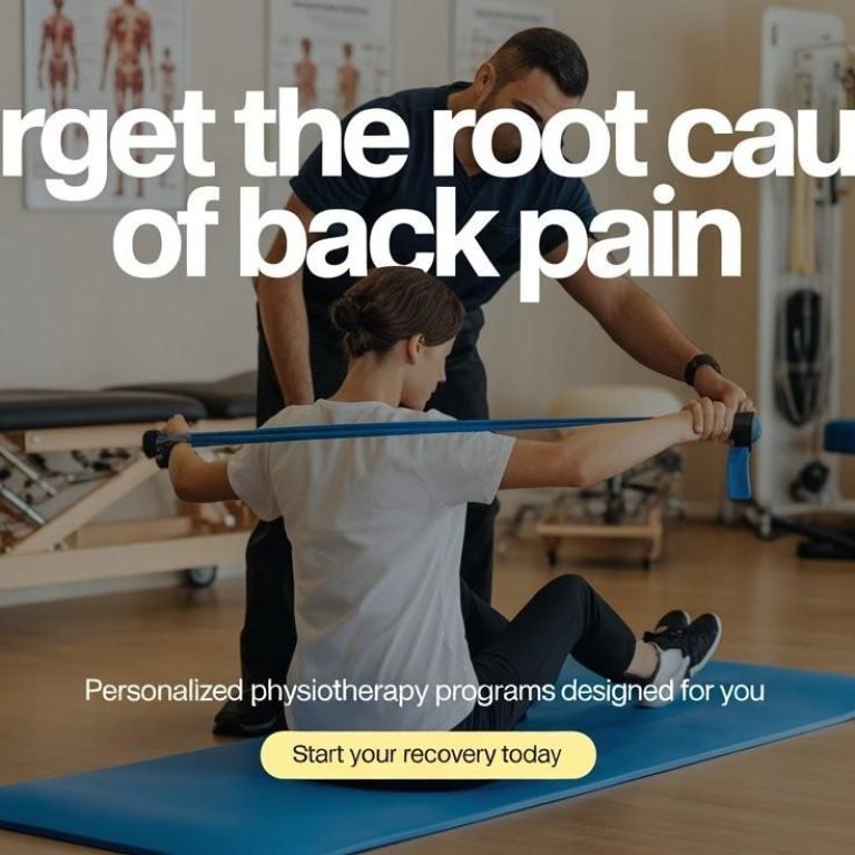 Physiotherapy for back pain
